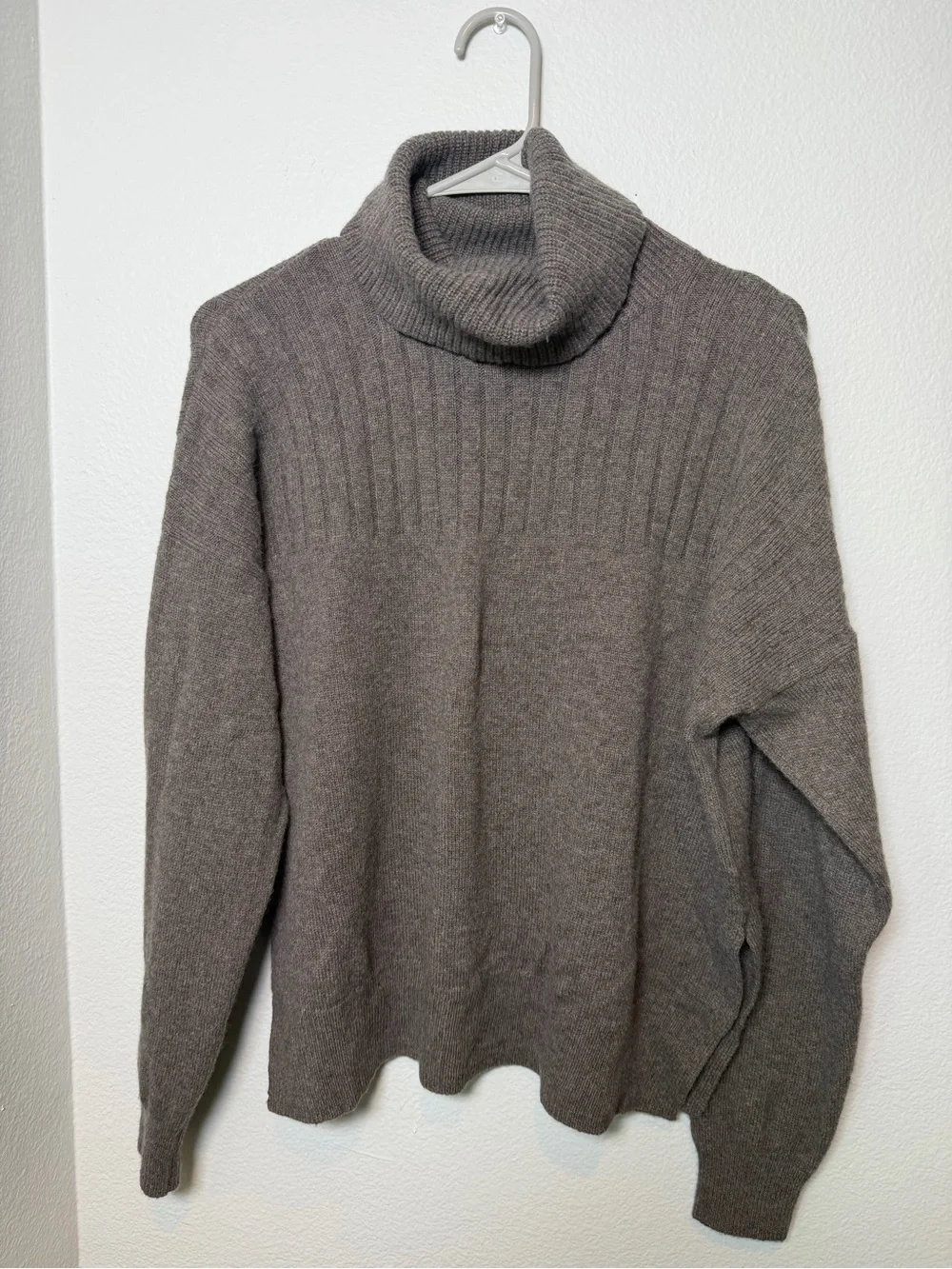 Madewell Hickory Wool Blend Turtleneck Sweater Size Medium - Picture 2 of 11